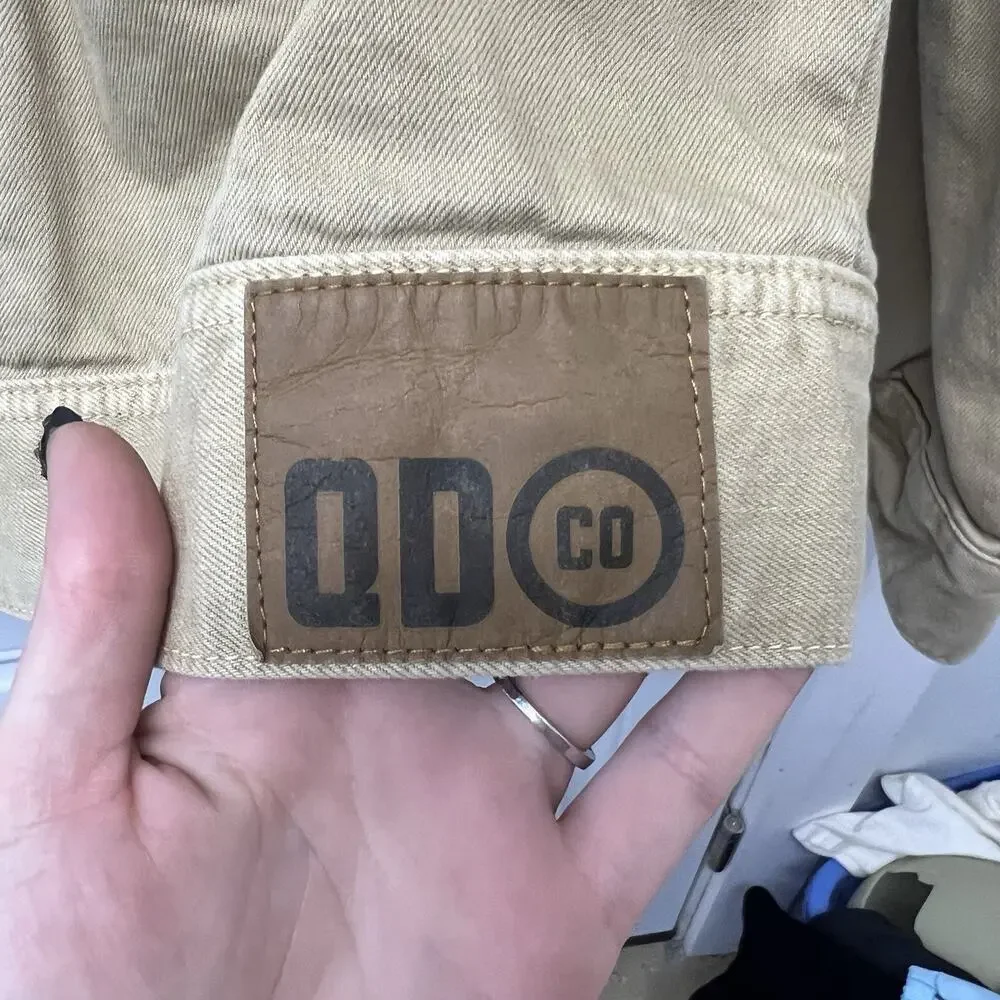 QUALITY DURABLES Jean Jacket - Size S - Y2K Streetwear Workwear INDIE NOC3831